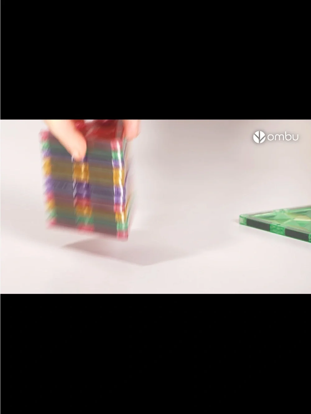 Ombu Magnetic Tiles 102 Piece Set And 1 Storage Bag
